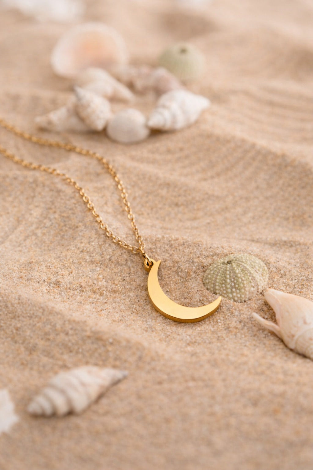 Minimalistische Maan Ketting RVS – Cadeau met Betekenis | La Luz