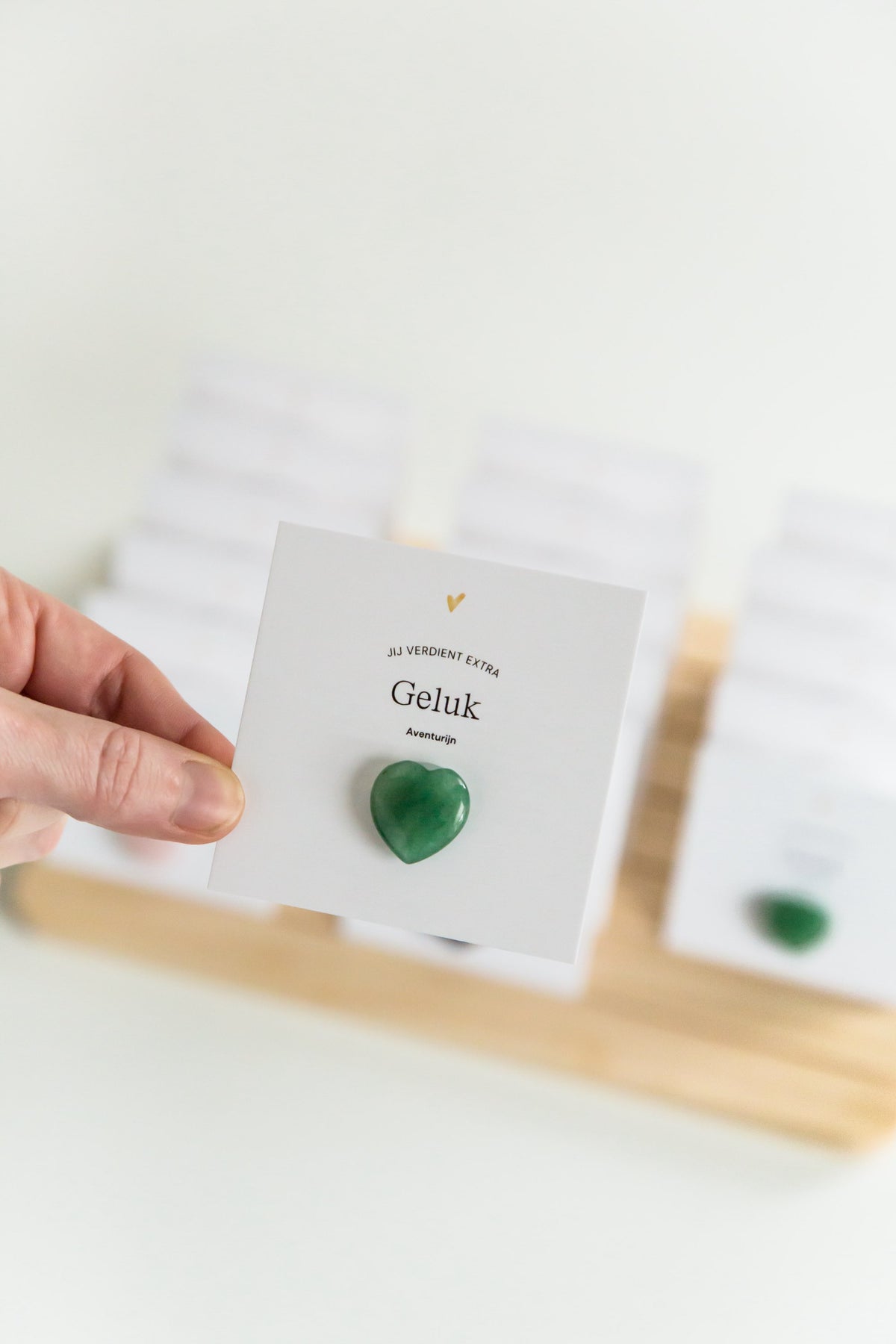 Meaningful mini gift with gemstone heart - La Luz