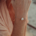 Maansteen Hartjes Armband