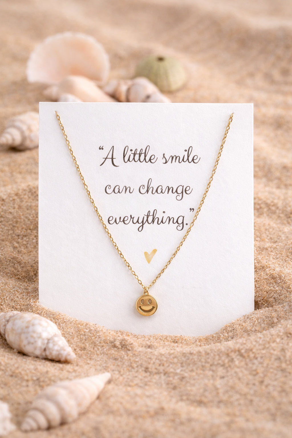 Ketting Smiley stainlesssteel