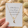 Minimalist Moon Necklace Stainless Steel – Gift with Meaning | La Luz